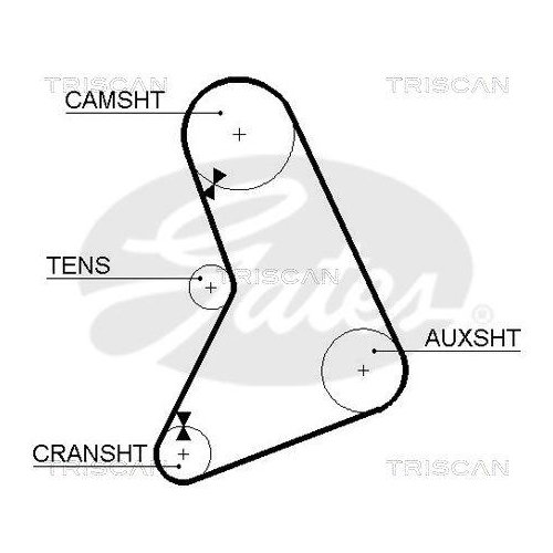 Ремень ГРМ TRISCAN 8645 5068 для FORD DANA, фото №2