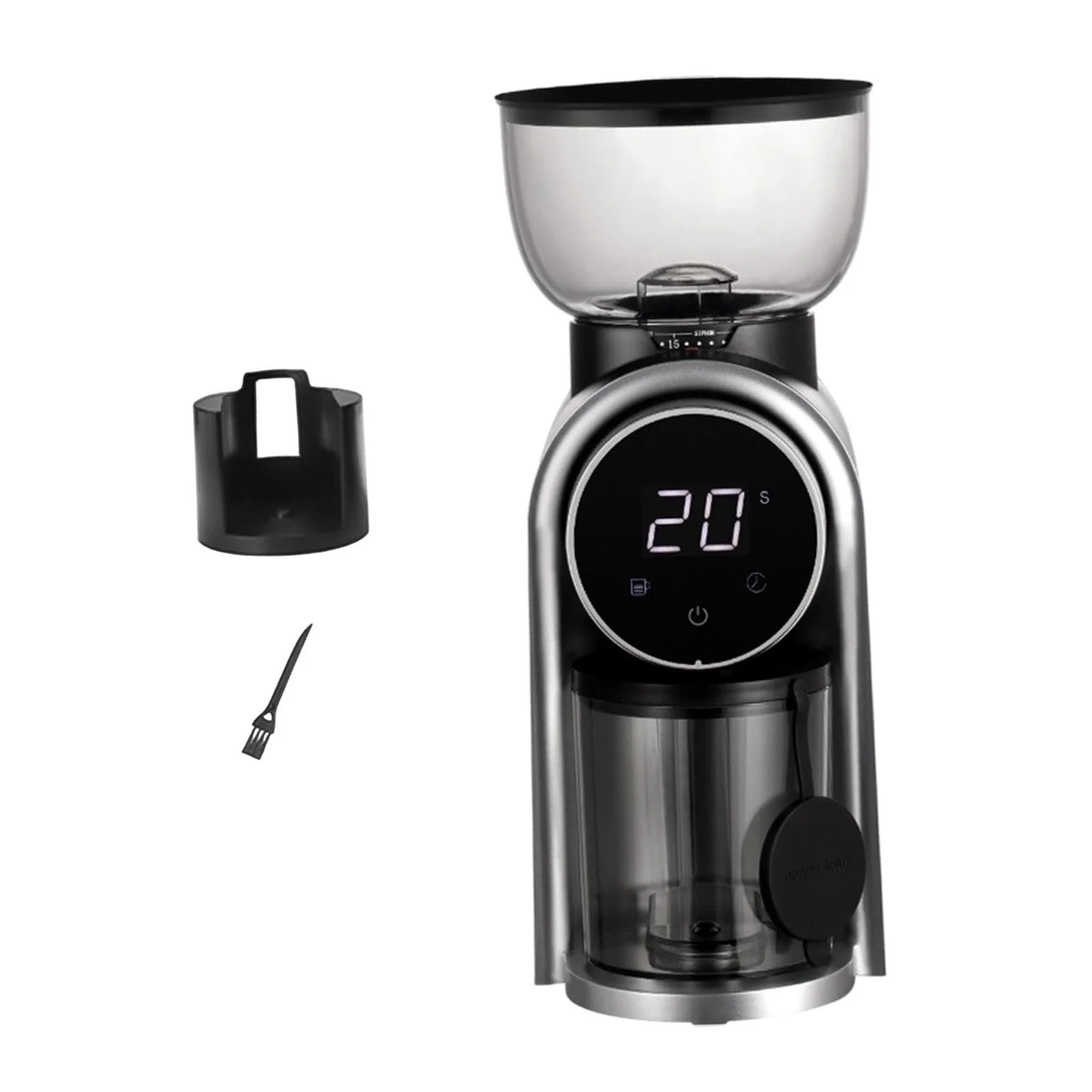 Электрическая кофемолка перфек Burr, эспрессо-кофемолка, 5-14 с, емкость 2-14 чашек, 25 регулируемых скоростей, черная, фото №1