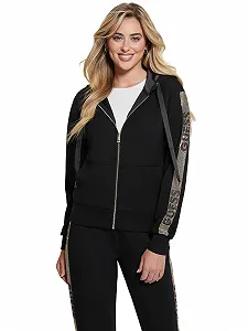 Світшот GUESS Jeans Studs Jblk Чорний S - Фото 1