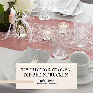 Ранер для столу 100%Mosel Lace мереживний 15 см х 25 м білий ціна на synthetic.ua - Фото 1 Ранер для столу 100%Mosel Lace мереживний 15 см х 25 м білий synthetic.ua - Фото 1