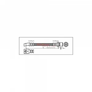 Тормозной шланг METZGER 4113211 OPEL VAUXHALL передний мост слева - Фото 1