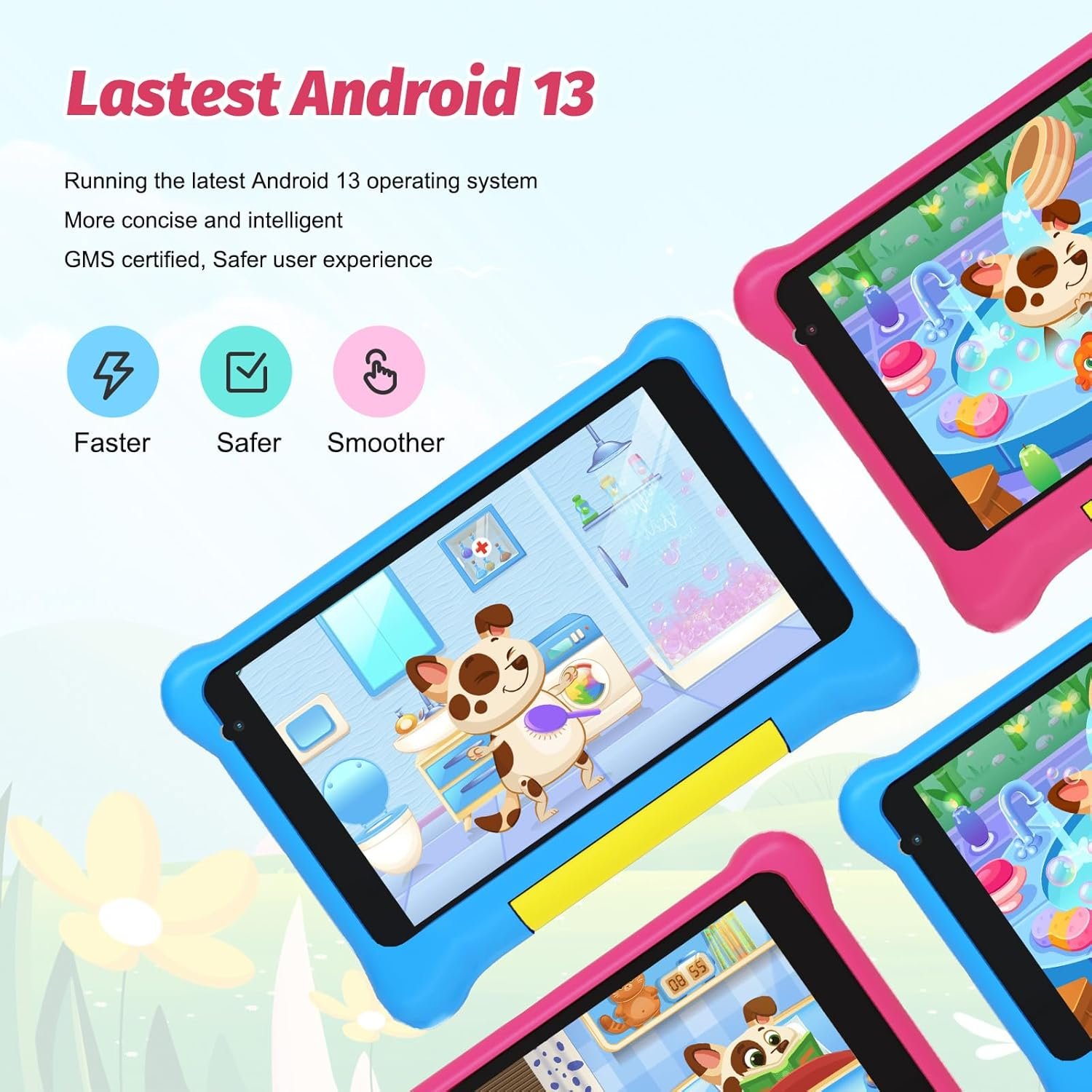 Планшет 7" Byxsb TK707 2+3/32 ГБ Android 13 Рожевий, фото №2