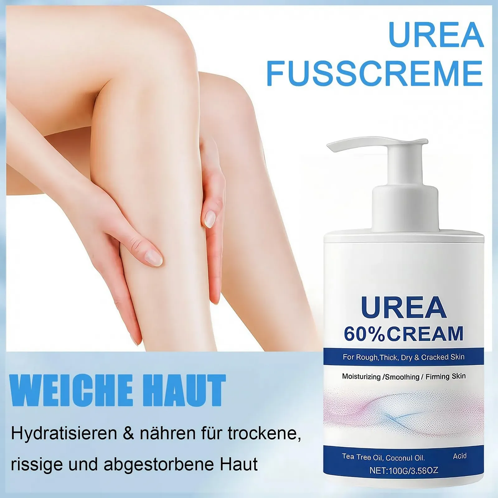 Крем для ног и рук с мочевиной 60% Увлажняющий От мозолей 100 мл, фото №2