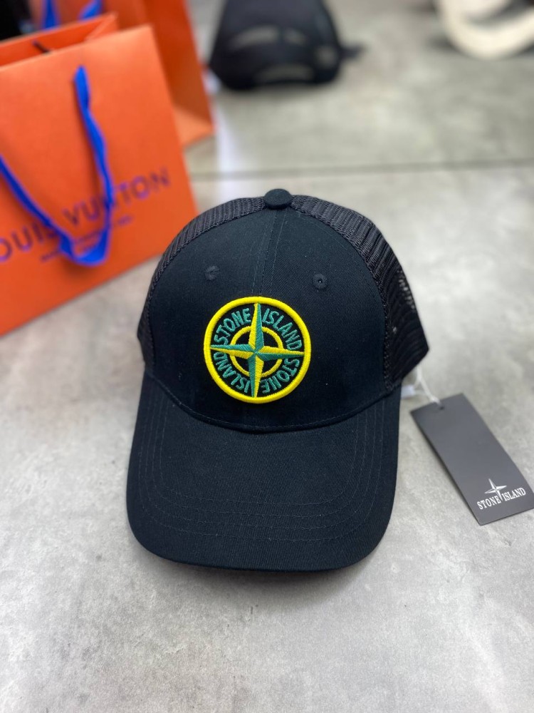 Кепка Stone Island черная сетка gu562, фото №5 Кепка Stone Island черная сетка gu562, фото №5