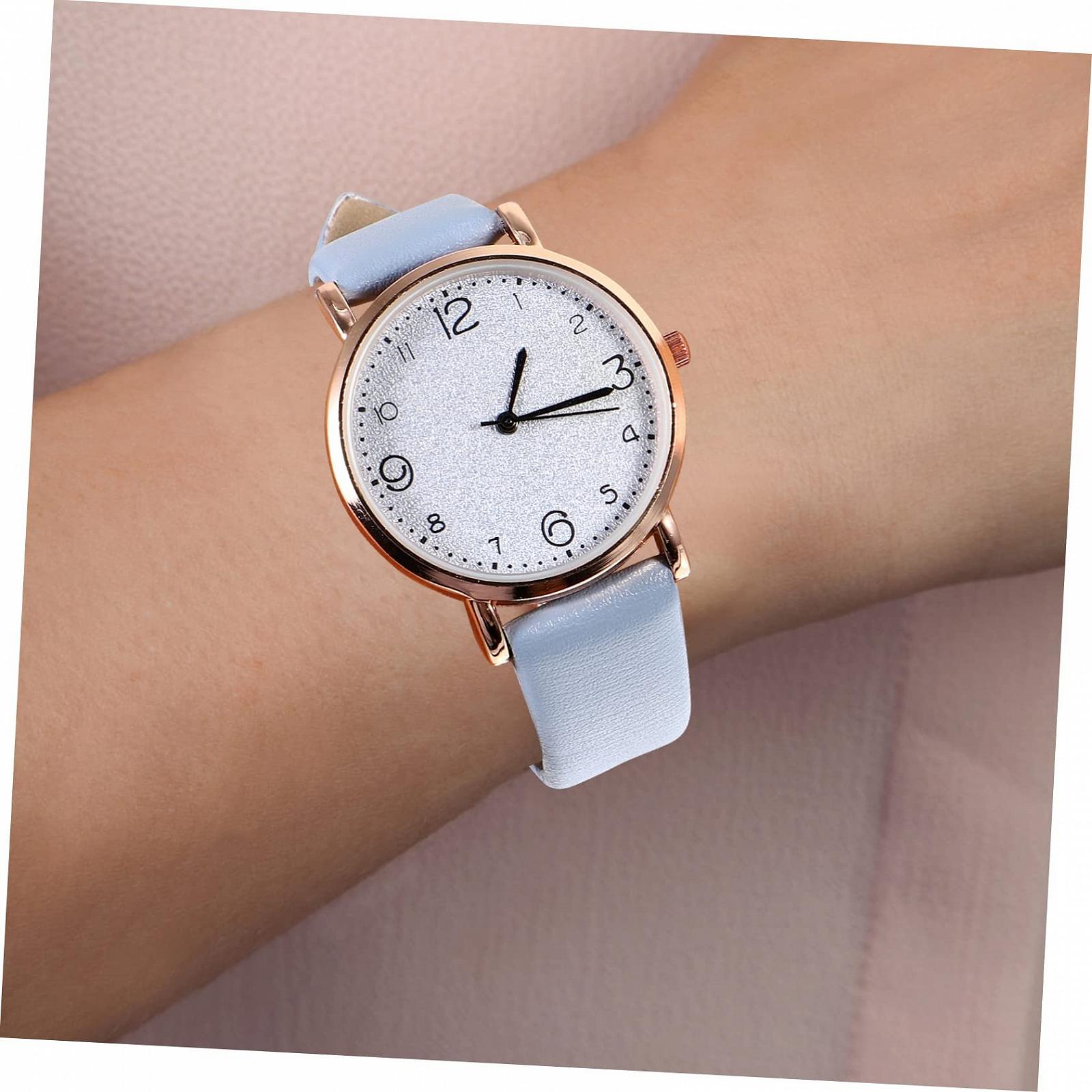 Годинник Healvian з регульованим дизайном, шкіряний ремінець, фото №3