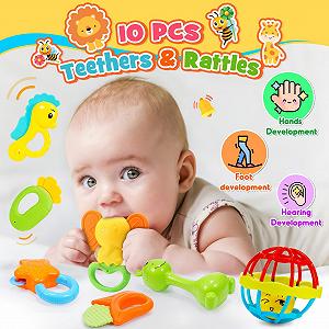 Набір брязкалець-прорізувачів 14 шт synthetic.ua - Фото 1