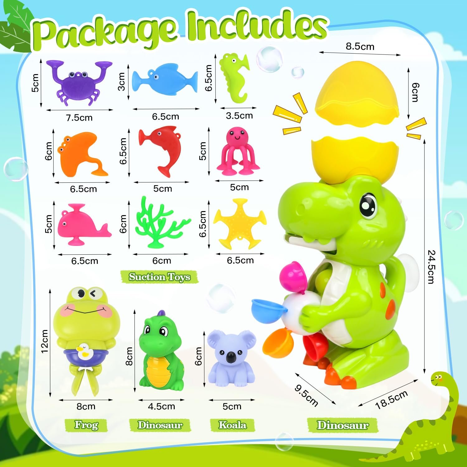 Игрушки для ванны Динозавр, фото №2
