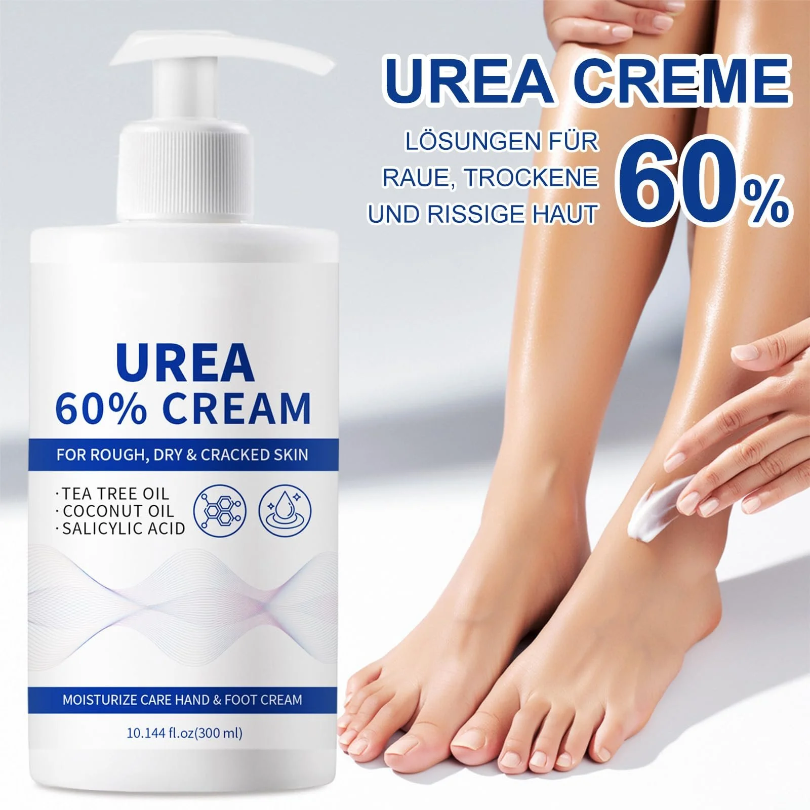 Крем для ног Urea Intensive Moisturising and Quick Absorbing 60% для ног и рук 300 мл, фото №6