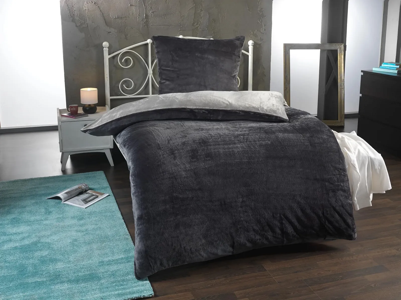 Постільна білизна Teddy Nicky 'Cashmere feel' Плюшева двостороння для зими 135 x 200 см, фото №7 Постільна білизна Teddy Nicky 'Cashmere feel' Плюшева двостороння для зими 135 x 200 см, фото №7