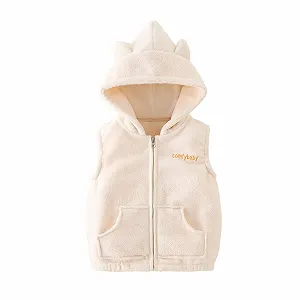 Жилет стеганый Generisch Легкий зимний для девочек и мальчиков Безрукавки Пальто Милый жилет с капюшоном Пуховый жилет Осенне-зимний Осенний жилет для активного отдыха - Фото 1