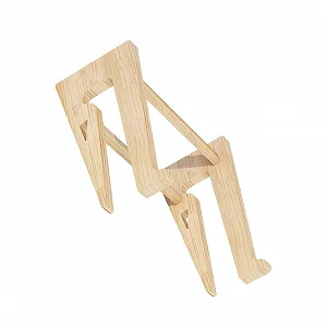 Подставка для ноутбука Holz Эргономичная Подставка-стойка для ноутбуков Аксессуар для стола с гладкой поверхностью для защиты кожи и улучшенным углом обзора - Фото 1