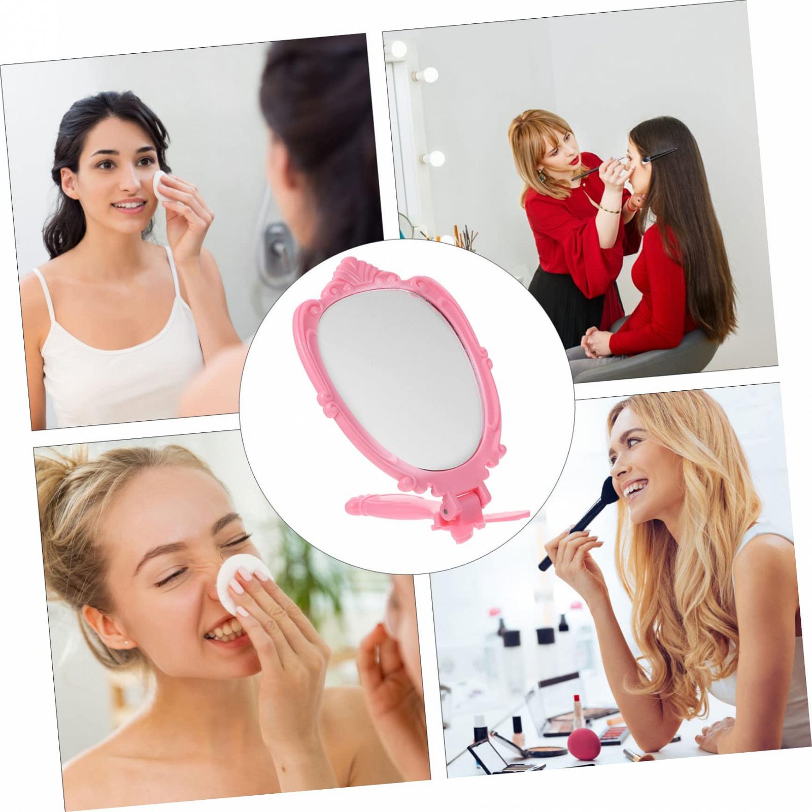 Дзеркало Angoily 3st Griff Klappspiegel з ручкою дівоче пластикове європейське та американське, фото №5