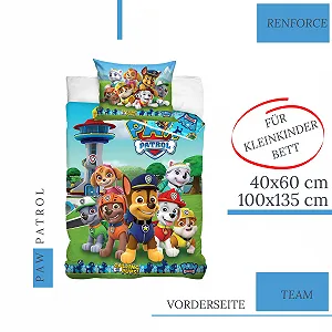 Постельное белье Детское Paw Patrol 100 x 135 см, 40 x 60 см Хлопок synthetic.ua - Фото 1
