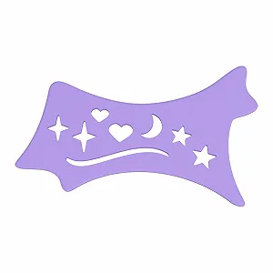 Тіні-шаблони NIHENHAO Силіконова підкладка для підводки бузковий - Фото 1