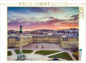 Пазл CALVENDO New Castle Stuttgart with Castle Square 1000 деталей 64 x 48 см - Фото 1