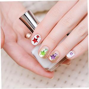 Наклейки акрилові 8 аркушів, стрази для нігтів synthetic.ua - Фото 1