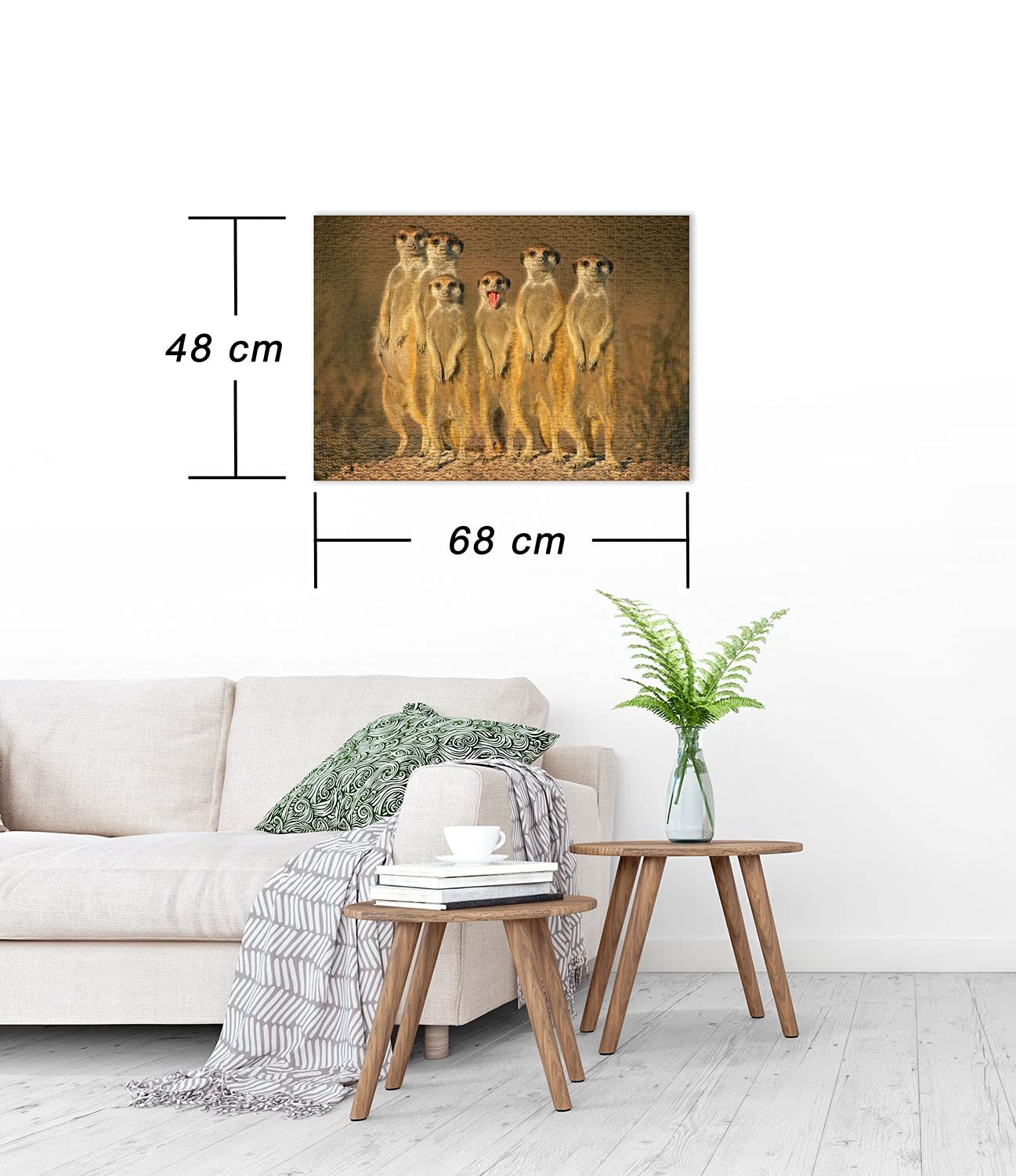 Пазл Ulmer Puzzleschmiede Little Cheeky Badger 1000 элементов Животные Сурикаты Южная Африка, фото №3