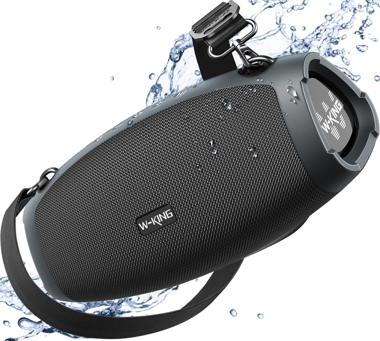 Колонка W-KING Bluetooth Super Bass 70 Вт Bluetooth 5.0 15600 мАг IPX6 чорна, фото №1