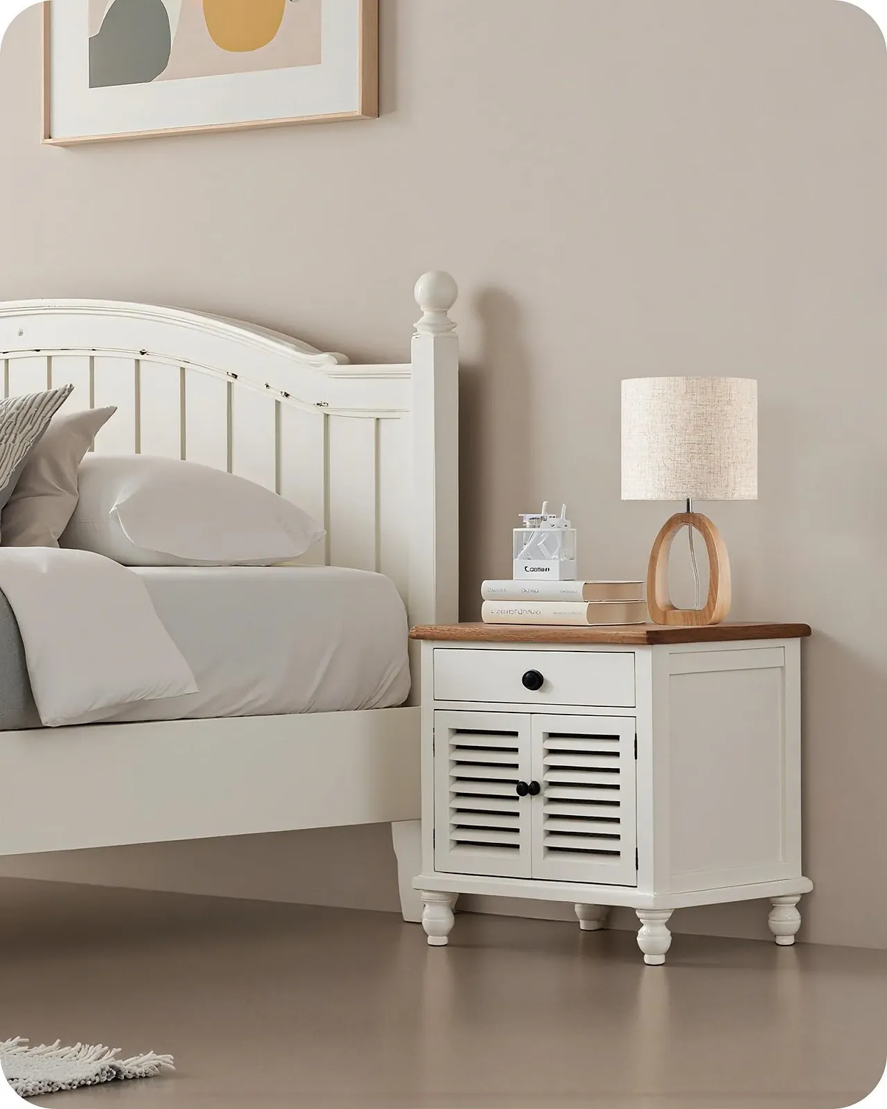 Настільна лампа Modern Wooden Bedside Lamp ZME07TLD05N1 E27 2700K Beige, фото №7