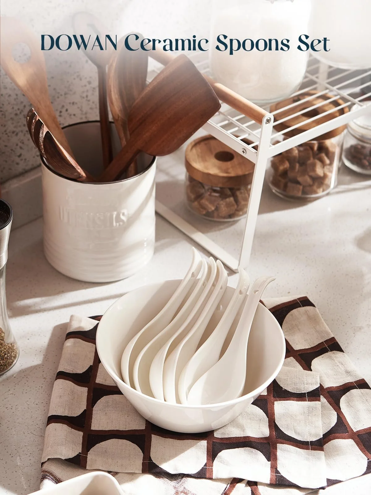 Ложка DOWAN Керамічні , набір 6 штук, фото №7