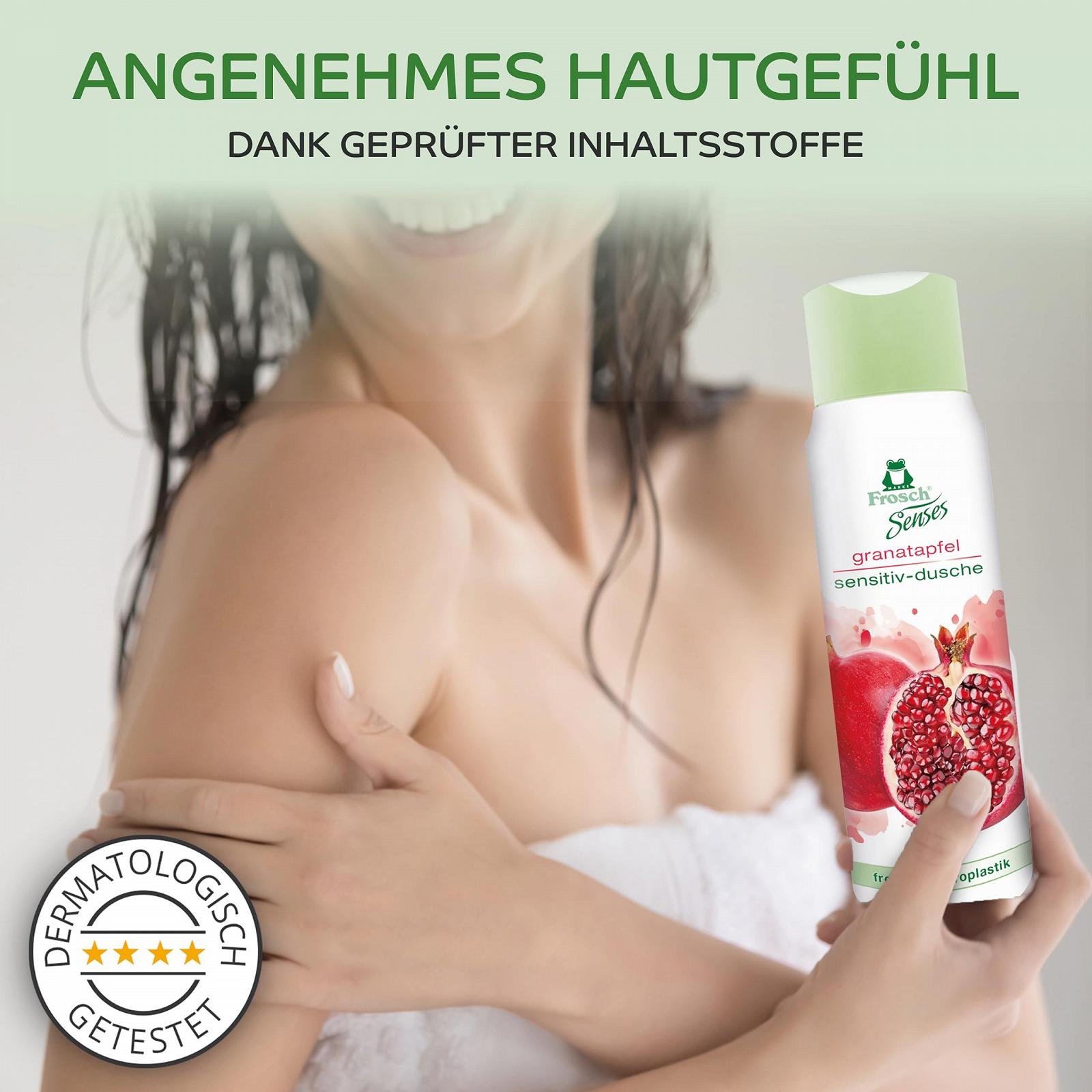 Гель для душу Frosch Senses Pomegranate Sensitive 6 x 300 мл, фото №3 Гель для душу Frosch Senses Pomegranate Sensitive 6 x 300 мл, фото №3