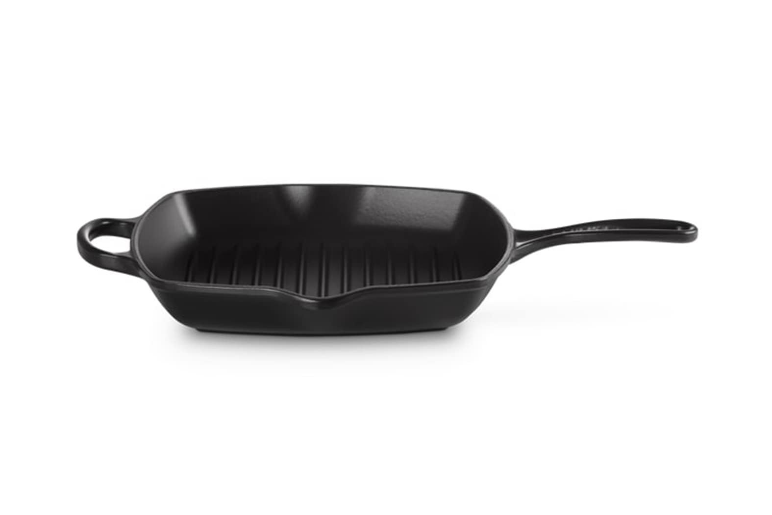 Гриль-сковорода Le Creuset Signature квадратна, чавунна 26 см чорний, фото №4