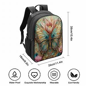 Рюкзак DPEOANEBN Butterfly 3D, дитячий, шкільний, 40x28x16 см synthetic.ua - Фото 1