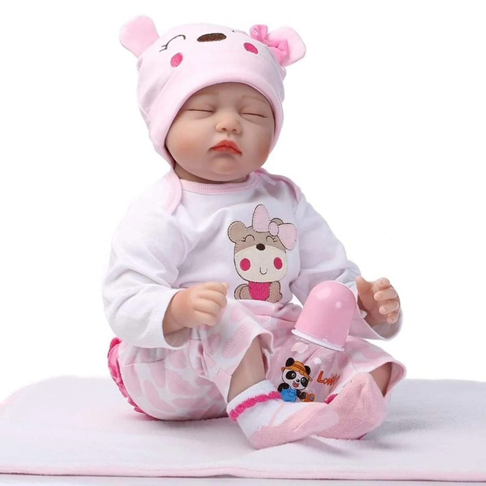 Кукла ZIYIUI Reborn Baby 22-дюймовая 55 см Реалистичная Мягкий Силикон Винил Спящая, фото №5 Кукла ZIYIUI Reborn Baby 22-дюймовая 55 см Реалистичная Мягкий Силикон Винил Спящая, фото №5