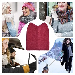 Вязаная шапка с кошачьими ушками synthetic.ua - Фото 1