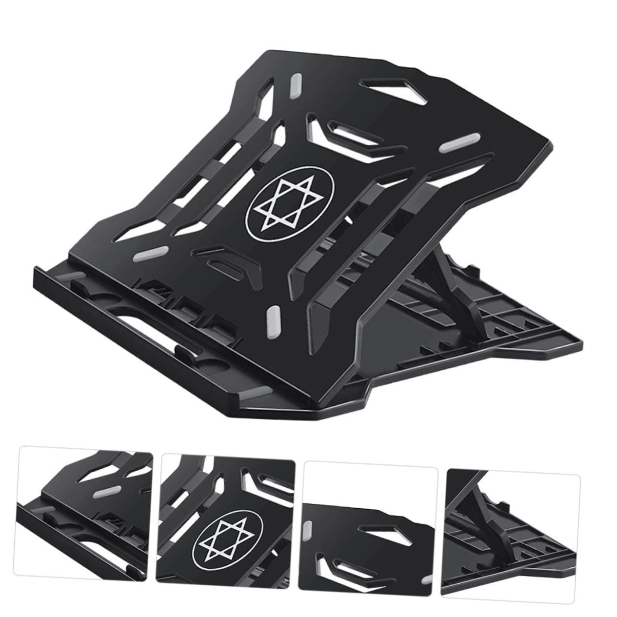 Подставка для ноутбука Складная Регулируемая по высоте Держатель для ноутбука для эргономичной работы Портативная для школы Офиса и дома Улучшает комфорт во время работы, фото №3 Подставка для ноутбука Складная Регулируемая по высоте Держатель для ноутбука для эргономичной работы Портативная для школы Офиса и дома Улучшает комфорт во время работы, фото №3