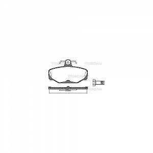 Комплект гальмівних колодок, дискове гальмо TRISCAN 8110 16869 для FORD AC TVR задня вісь - Фото 1
