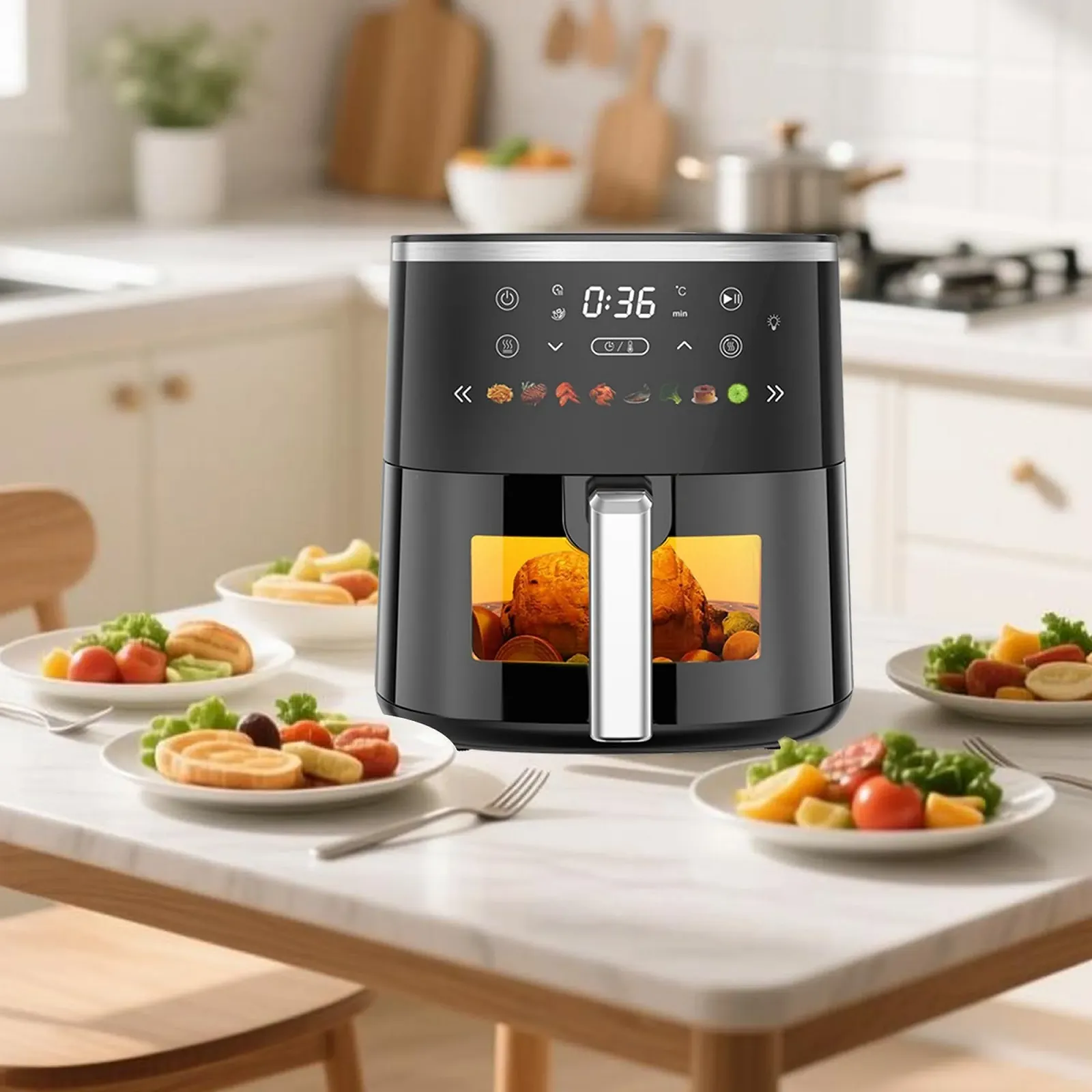 Мультипіч Digital Control 6.5 Qt 1550 Вт 8 програм з оглядовим вікном, фото №2 Мультипіч Digital Control 6.5 Qt 1550 Вт 8 програм з оглядовим вікном, фото №2