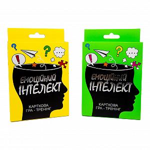 Карточная игра Strateg Эмоциональный интеллект развлекательная игра-тренинг на украинском языке 30237 - Фото 1