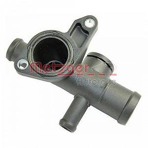 Фланець охолоджувальної рідини METZGER 4010029 для VAG, головка блока циліндрів, з боку коробки передач synthetic.ua - Фото 1