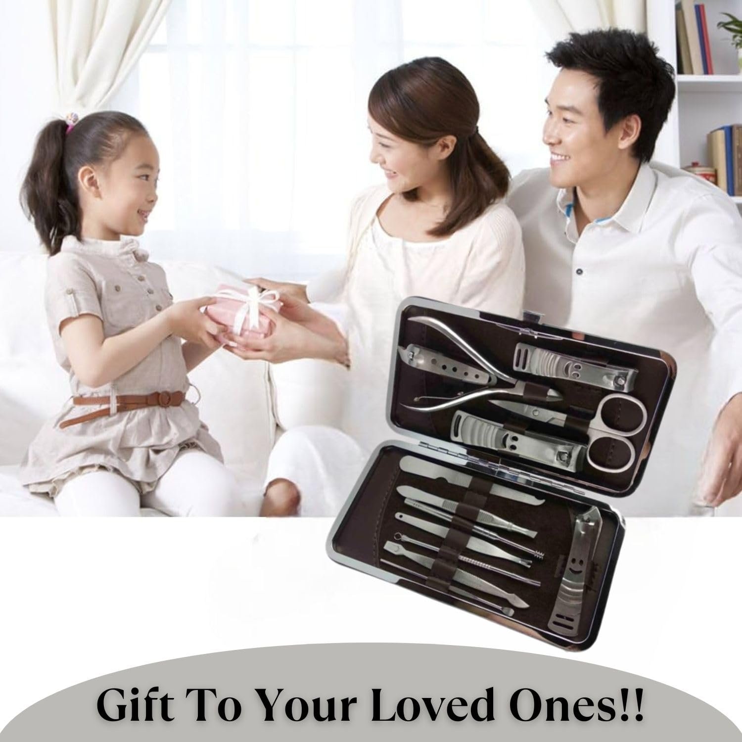 Набір для манікюру та педикюру з нержавіючої сталі, 14 предметів, фото №5 Набір для манікюру та педикюру з нержавіючої сталі, 14 предметів, фото №5