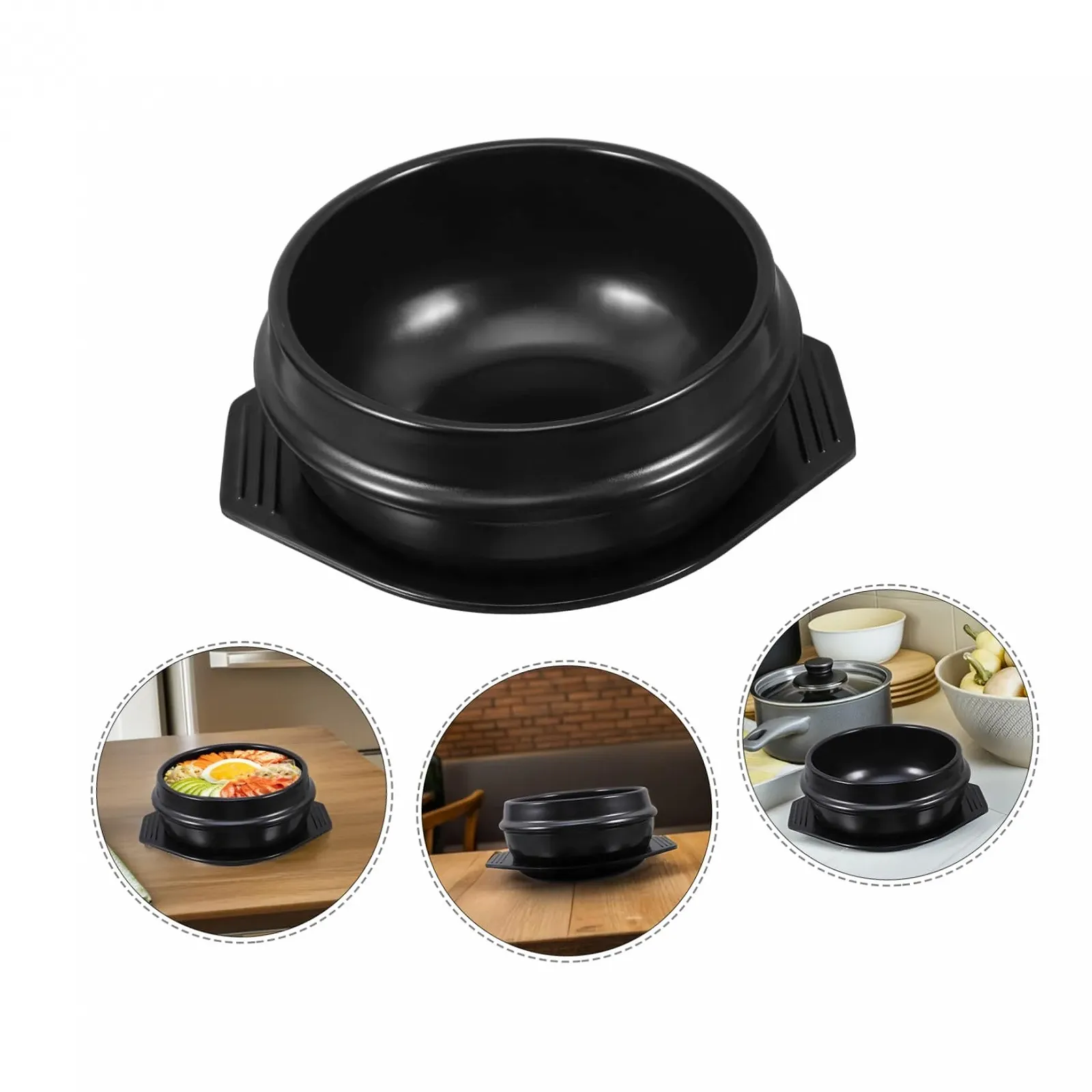 Горшок VALICLUD керамический для бибимбапа термостойкий с вентиляционными отверстиями для газовых плит, фото №8