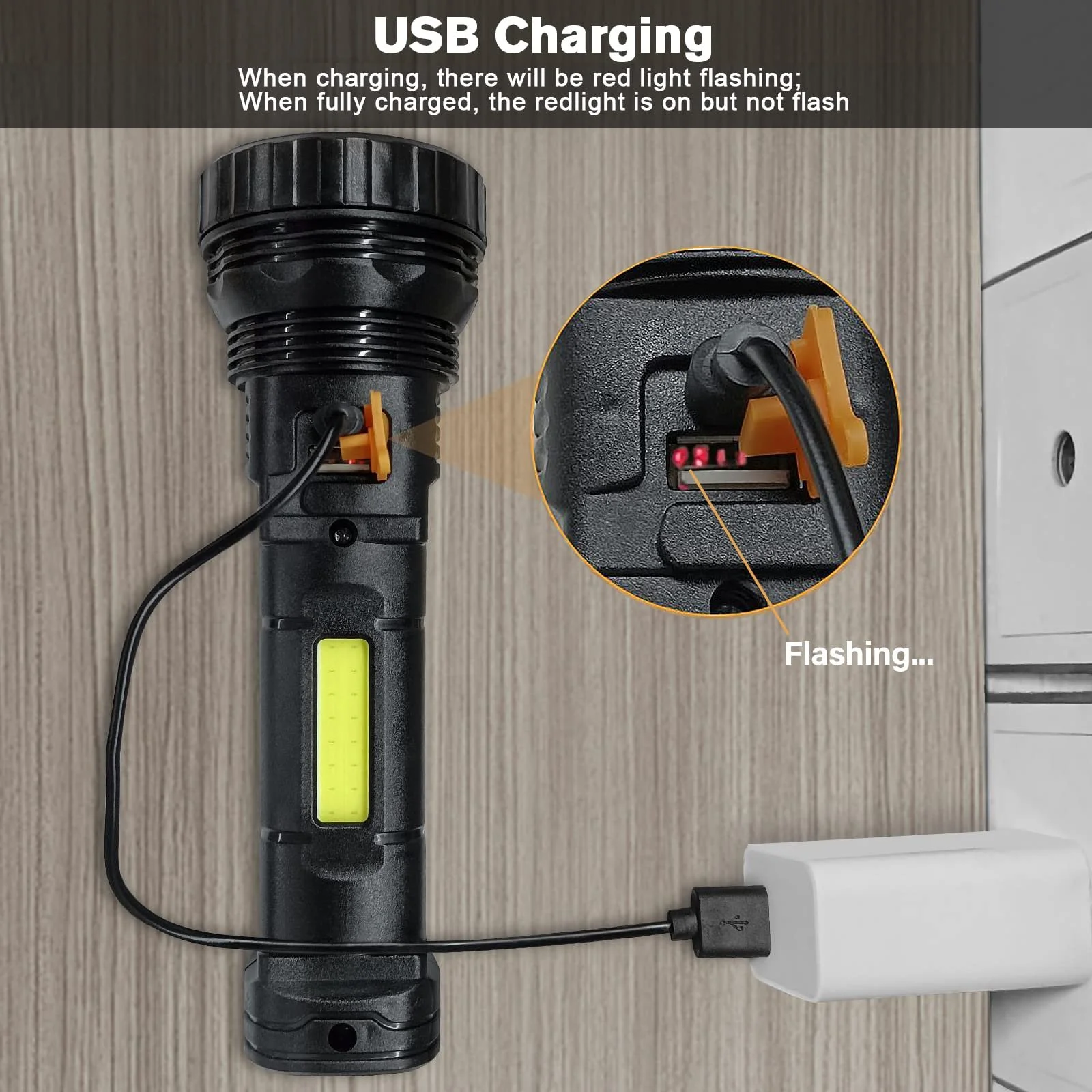 Сонячний LED ліхтар, USB акумуляторний сонячний , з 3 режимами, фото №4