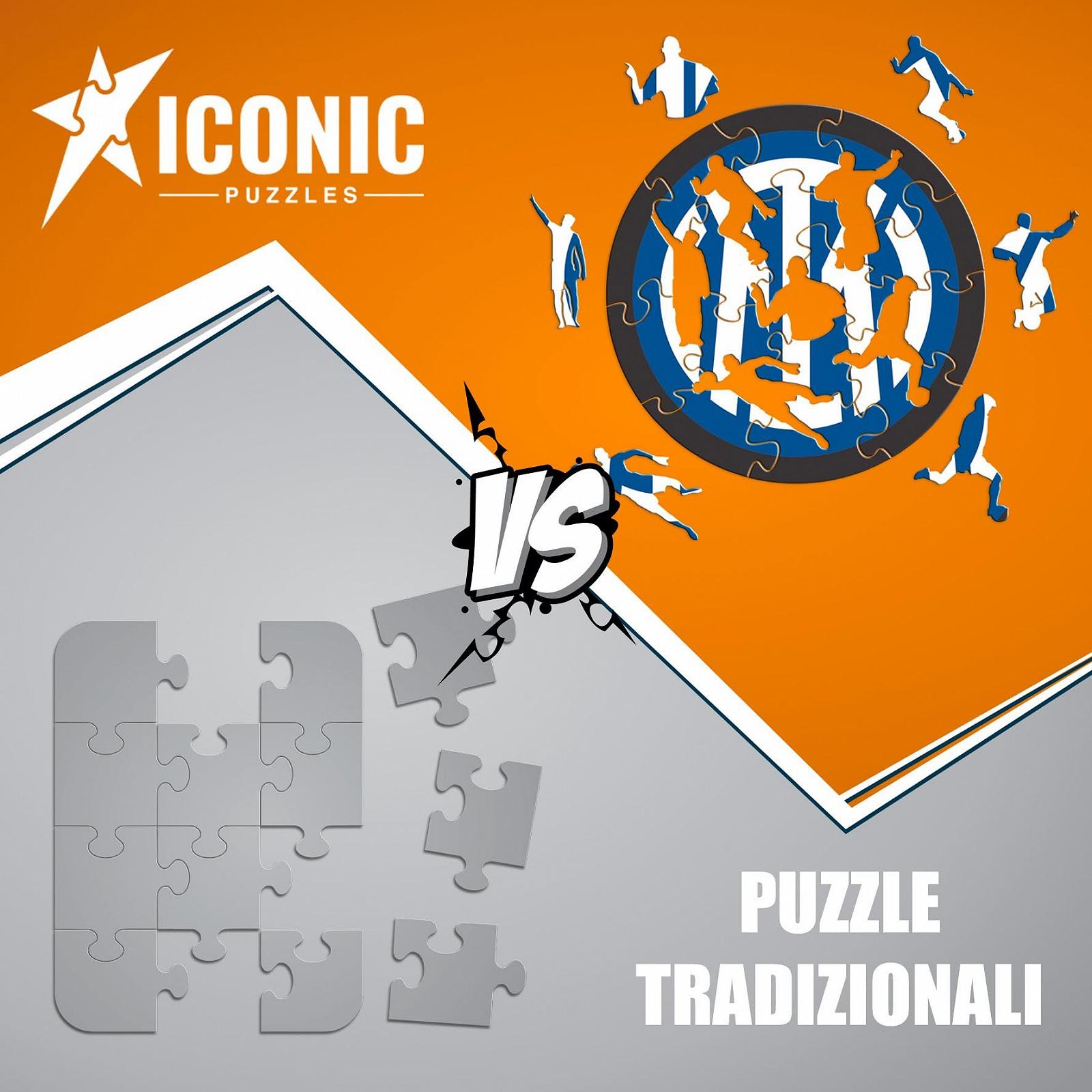 Деревянный пазл Iconic Jigsaw Puzzles Inter FC Logo 270 элементов Medium, фото №1