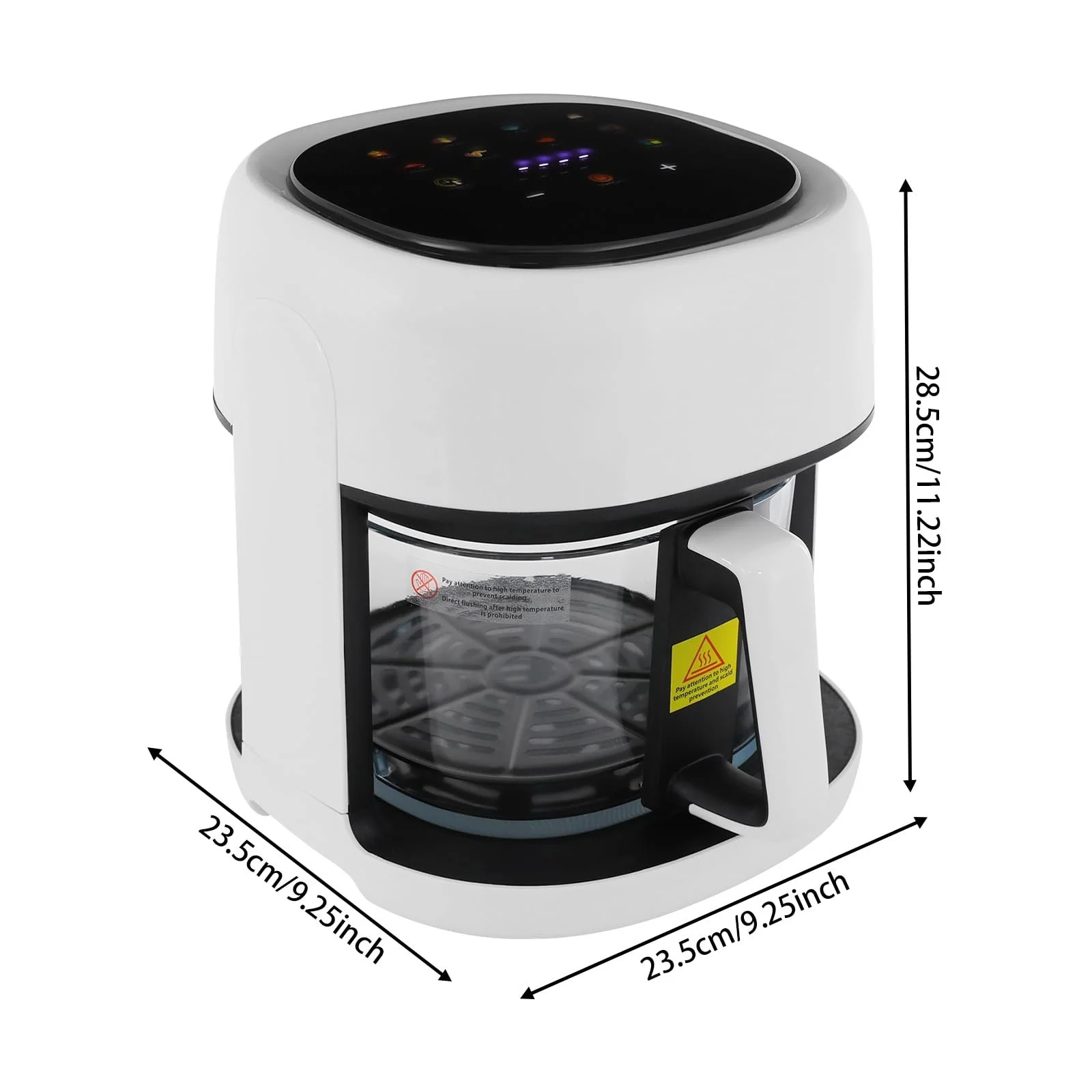 Мультипіч Smart Airfryer 1350W 3.3L з сенсорним екраном таймером та регулюванням температури 80-190°C Біла, фото №5 Мультипіч Smart Airfryer 1350W 3.3L з сенсорним екраном таймером та регулюванням температури 80-190°C Біла, фото №5