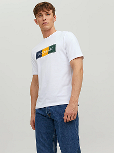 Футболка JORCODYY TEE SS CREW NECK SN 12228542-Bright  Jack&Jones Білий 2XL - Фото 1