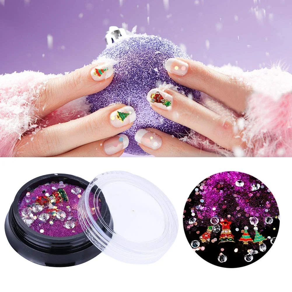 Стрази для нігтів Різдвяні Наклейки для манікюру, фото №1 Стрази для нігтів Різдвяні Наклейки для манікюру, фото №1