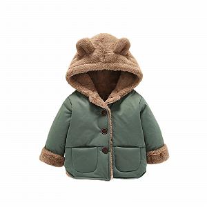 Стеганая куртка MNSWR для мальчиков, детская зимняя флисовая куртка с капюшоном для малышей, теплая детская куртка, верхняя одежда - Фото 1