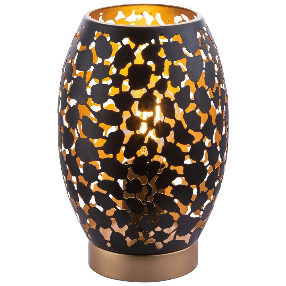 Настольная лампа RGB LED металлическая с пультом диммируемая 8,5 Вт 806 лм 15x23 см Черно-золотая, фото №1