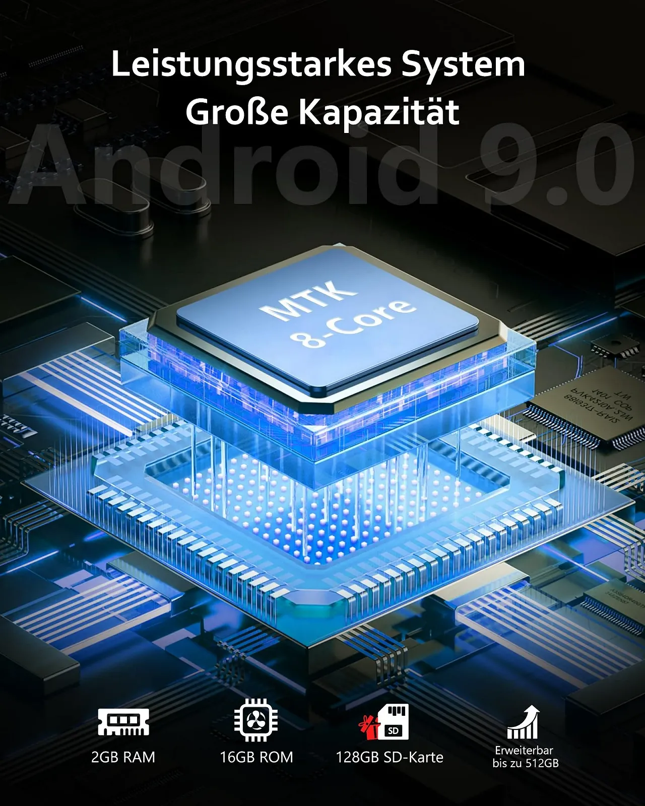 MP3-плеер AGXOV 144GB Bluetooth с наушниками, с 4.02-дюймовым сенсорным экраном, MP4-плеер с Spotify, Audible, Amazon Music, Deezer, FM-радио, диктофон, E-Reader, фото №2