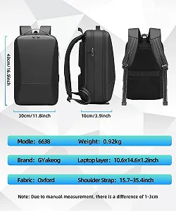 Рюкзак для ноутбука 15.6 Inch Hard Shell EVA USB Waterproof Black synthetic.ua - Фото 1