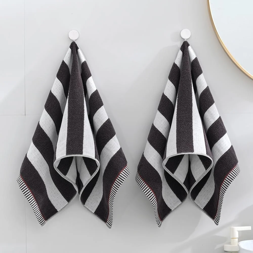 Рушник sense gnosis Brown Stripe 100% Cotton Gauze Ribbed 33x73 см 2 шт., фото №2
