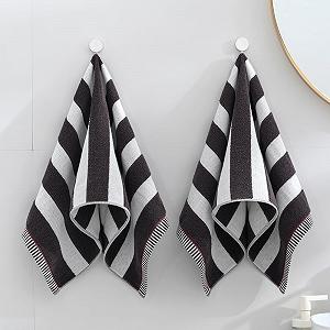 Рушник sense gnosis Brown Stripe 100% Cotton Gauze Ribbed 33x73 см 2 шт. synthetic.ua - Фото 1