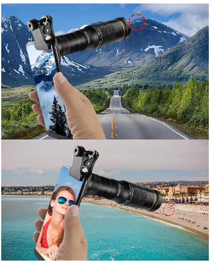 Монокуляр QHYTL HD 4K Телескопічний Зум 32x Телефото Об'єктив Повнодиапазонне Багатошарове Покриття з Тримачем для Мобільного Телефону Малий Штатив Портативний, фото №3