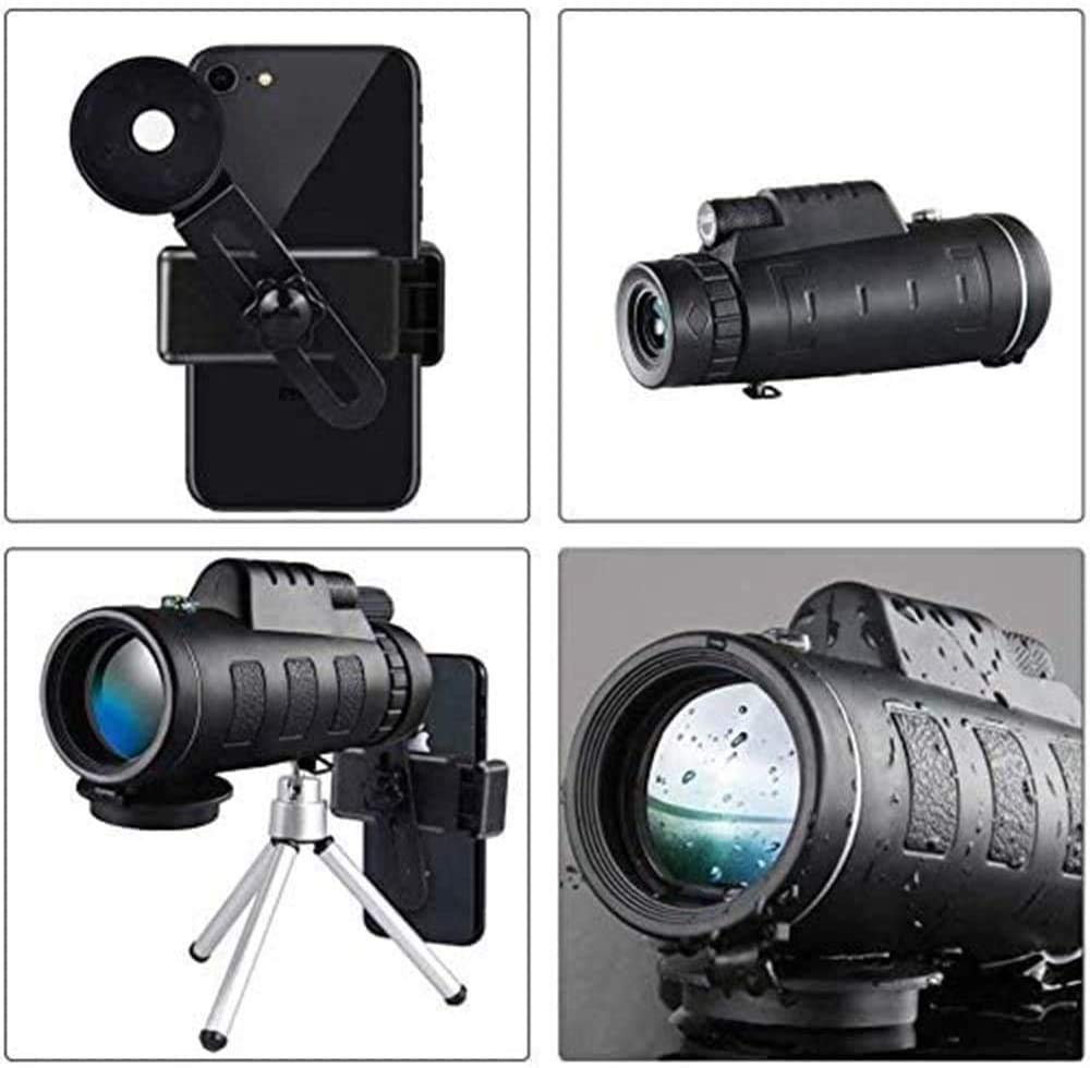 Монокуляр QHYTL 40X60 для дорослих з штативом BAK4 Prisma для спостереження за птахами полювання на дику природу походи, фото №4