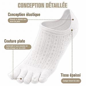 Носки для пальцев ZOCONE Женские 4 пары Дышащие и поглощающие пот Хлопковые спортивные носки synthetic.ua - Фото 1